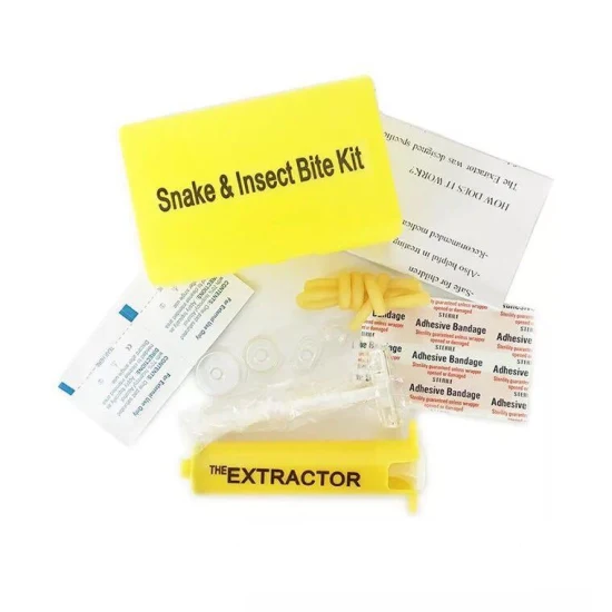 Extracteur de venin d'urgence en plein air, Kit de premiers soins pour morsure de serpent, vente en gros